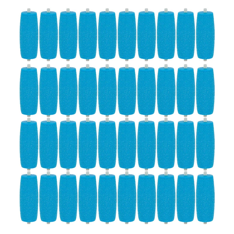 40-Pack Foot File Replacement Rollers – Callus & Dead Skin Remover Foot File Replacement Heads Oasis Select BLue