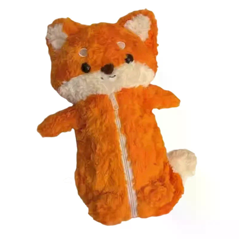 Highland Cow Fox Plush Backpacks Cute Animals Fluffy School Bags Kawaii Soft Pencil Case Shoulder Bags Children Birthday Gifts ﻿ Oasis Select