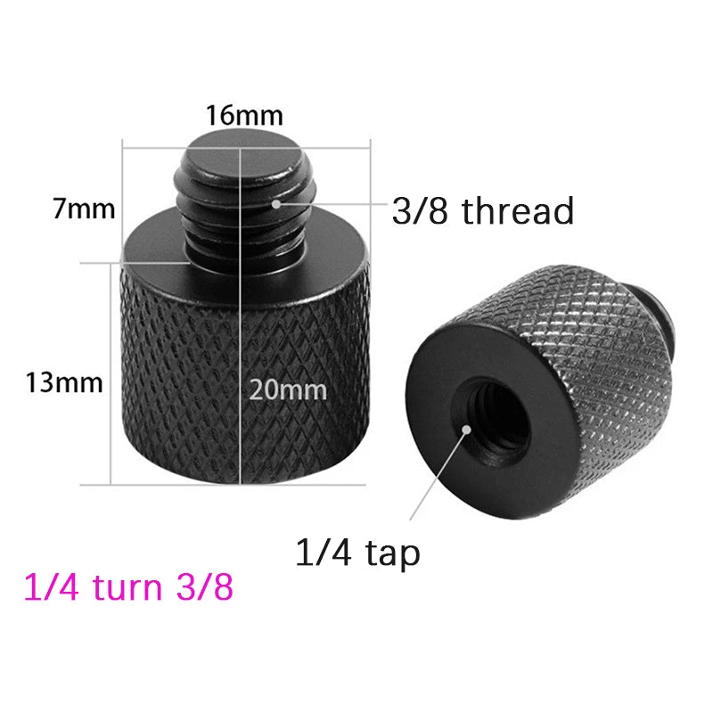 Camera Screw Adapter 5/8 to 3/8 to 1/4" | Tripod & Monopod Mount