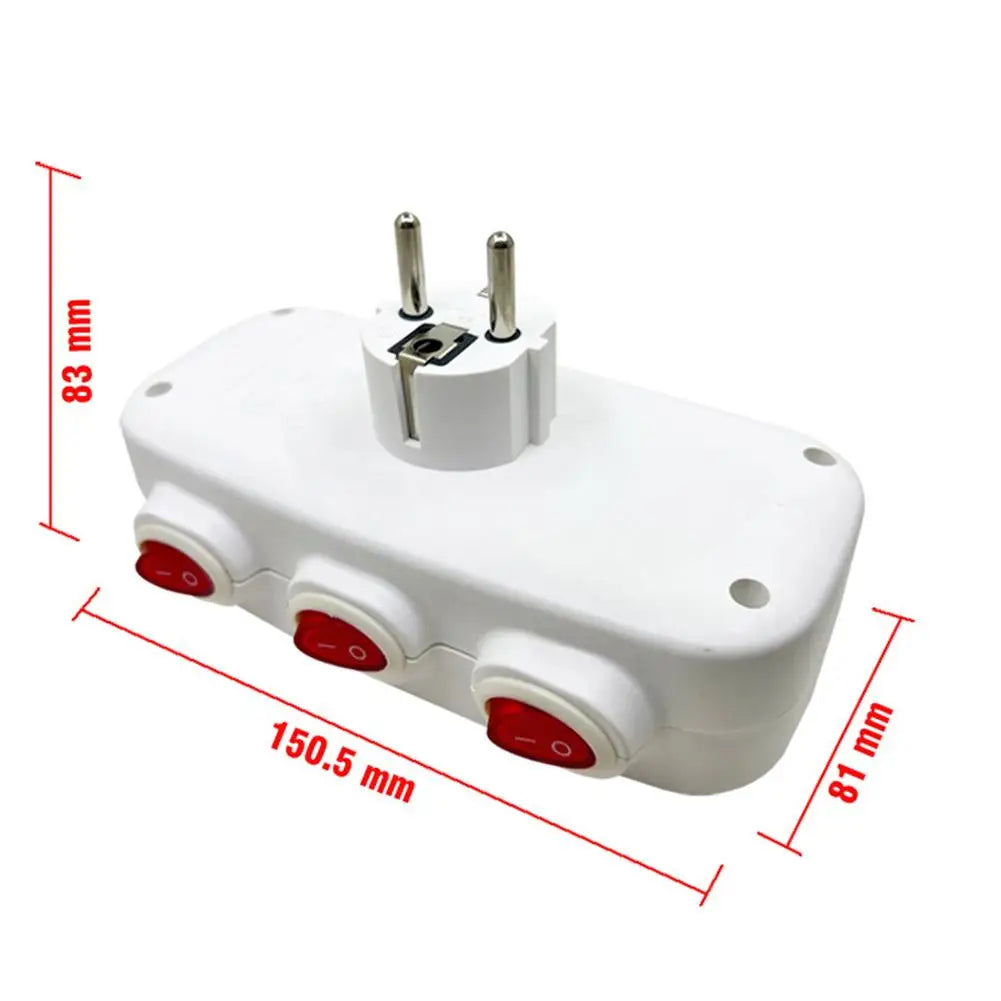 EU Electrical Socket with ON/OFF Switch – Euro Wall Outlet