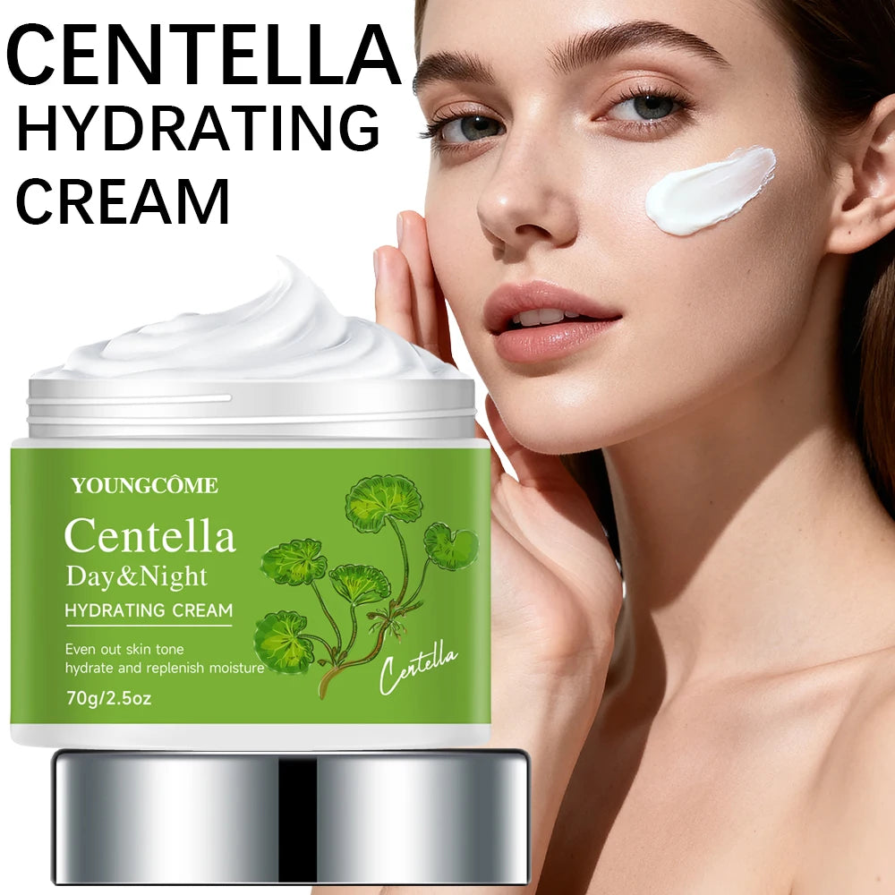 Centella Asiatica Hydrating Moisturizer - Soothing Face Cream for Even Skin Tone, Daily Hydration & Antioxidant Protection Oasis Select