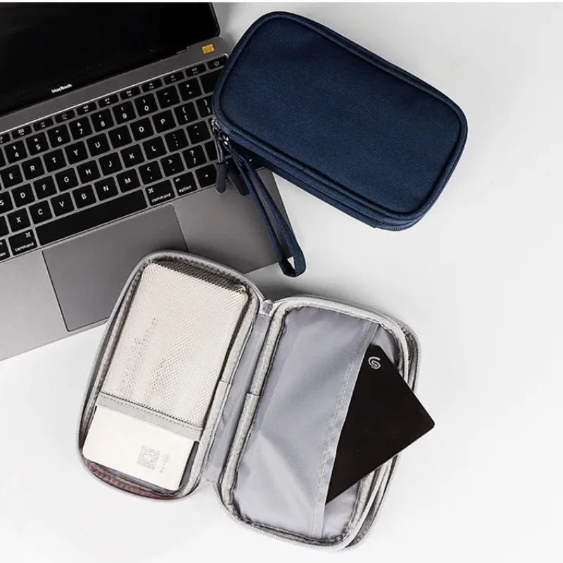 Multi-layer Digital Accessory Storage Bag Dust Proof Power Supply Hard Disk Protective Cover Power Bank Data Cable Storage Bag Oasis Select