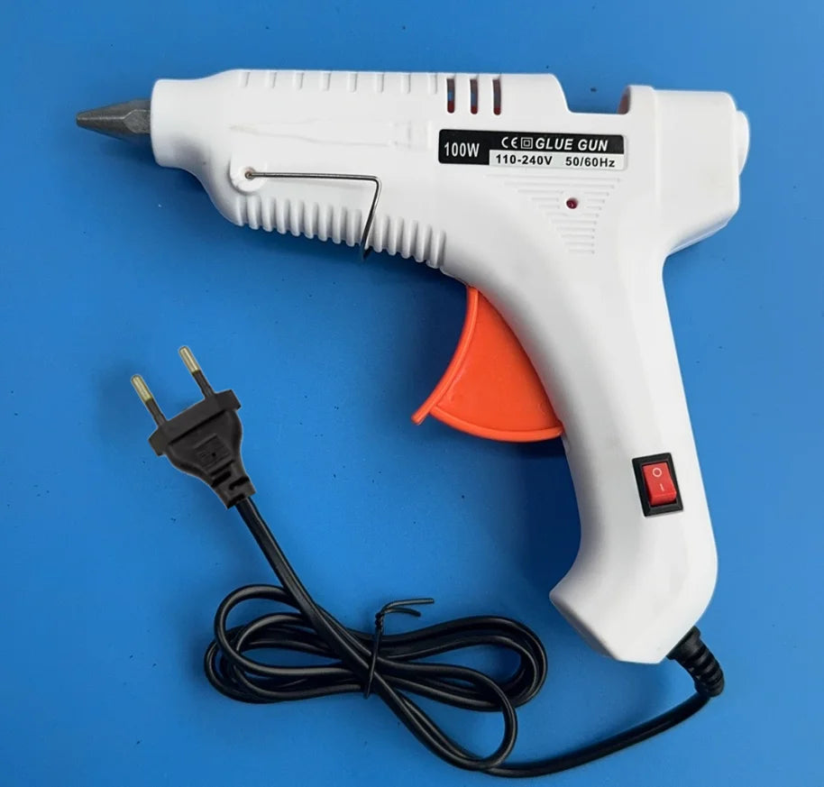 100W Hot Melt Glue Gun DIY Mini Household Industrial Guns Electric Repair Tool Use 11mm Glue Ships randomly by style Oasis Select EU plug
