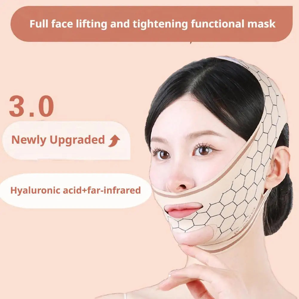 Upgrading Chin Strap for Sleeping, Double Chin Reducer, V Line Lifting Mask Face Slimming Strap, Breathable Jawline Exerciser Oasis Select