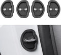 Car Door Shock Absorber for Tesla Model Y Model 3 Car Door Lock Protector Silicone Silent Car Door Lock Latches Cover Accessries Oasis Select 4pcs