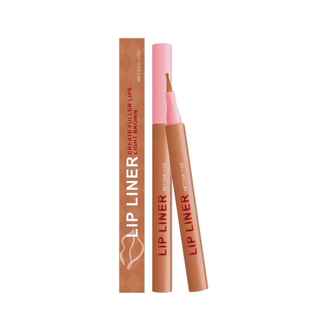 Waterproof Multi-Color Lip Liner Pencil – Moisturizing & Long-Lasting Lip Liner Pencil Oasis Select Light Brown