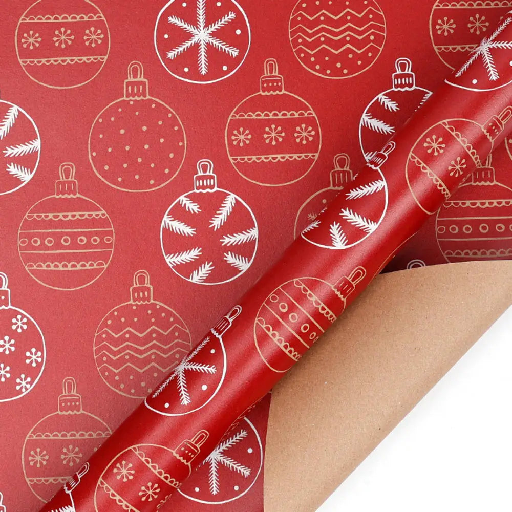 1roll Gift Wrapping Paper ChristmasTree Santa ClausWrapping Paper Birthday Gift Wrapping Paper Christmas Wrapping Paper Handmade Oasis Select Style 13