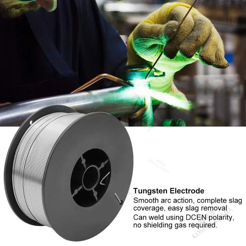 Airless Self Shielded Welding Wire Carbon Steel Flux Cored Wire 0.8mm/1mm for Easy Welding Machine Repair and DIY Projects Oasis Select
