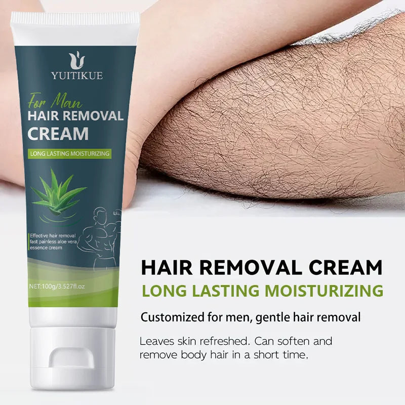 YUITIKUE Men's Hair Removal Cream – Sensitive Skin 100g
