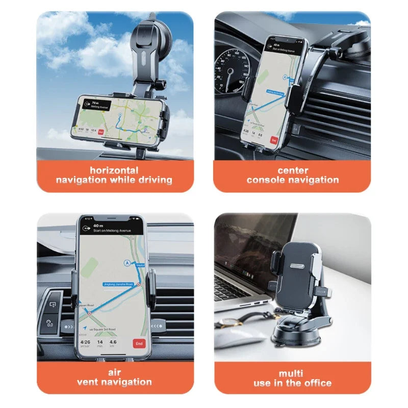 Universal Car Dashboard Phone Holder Auto Cellphone Stand for GPS Navigation Desk Windshield Hanging Bracket Oasis Select