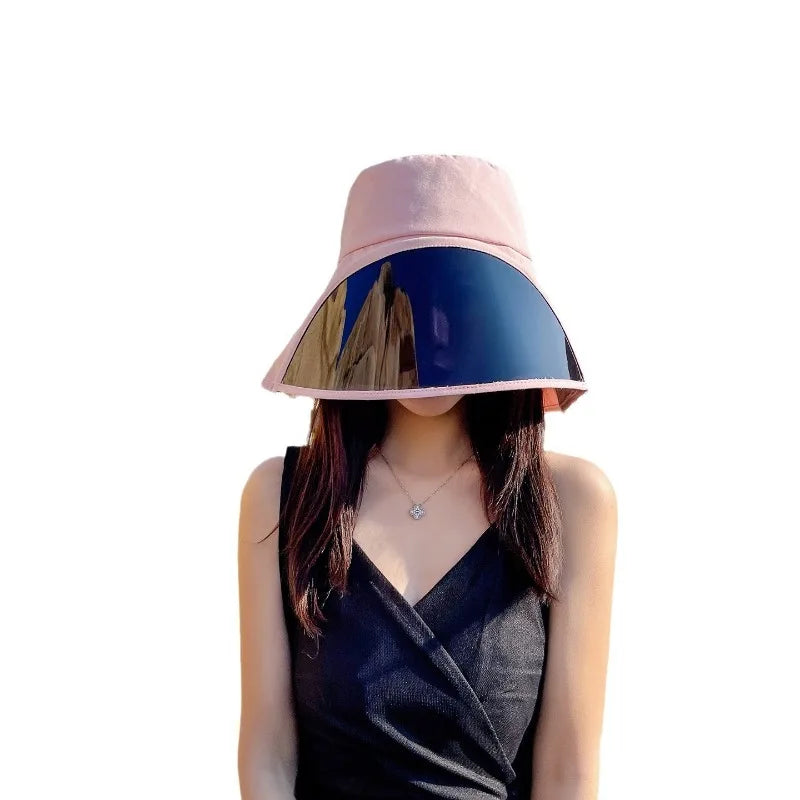 Wide Brim Full Face Cover Bucket Hat for Women Summer Beach Sun Hat with UV Protection Visor Flap Fisherman Cap Outdoor Sports Oasis Select