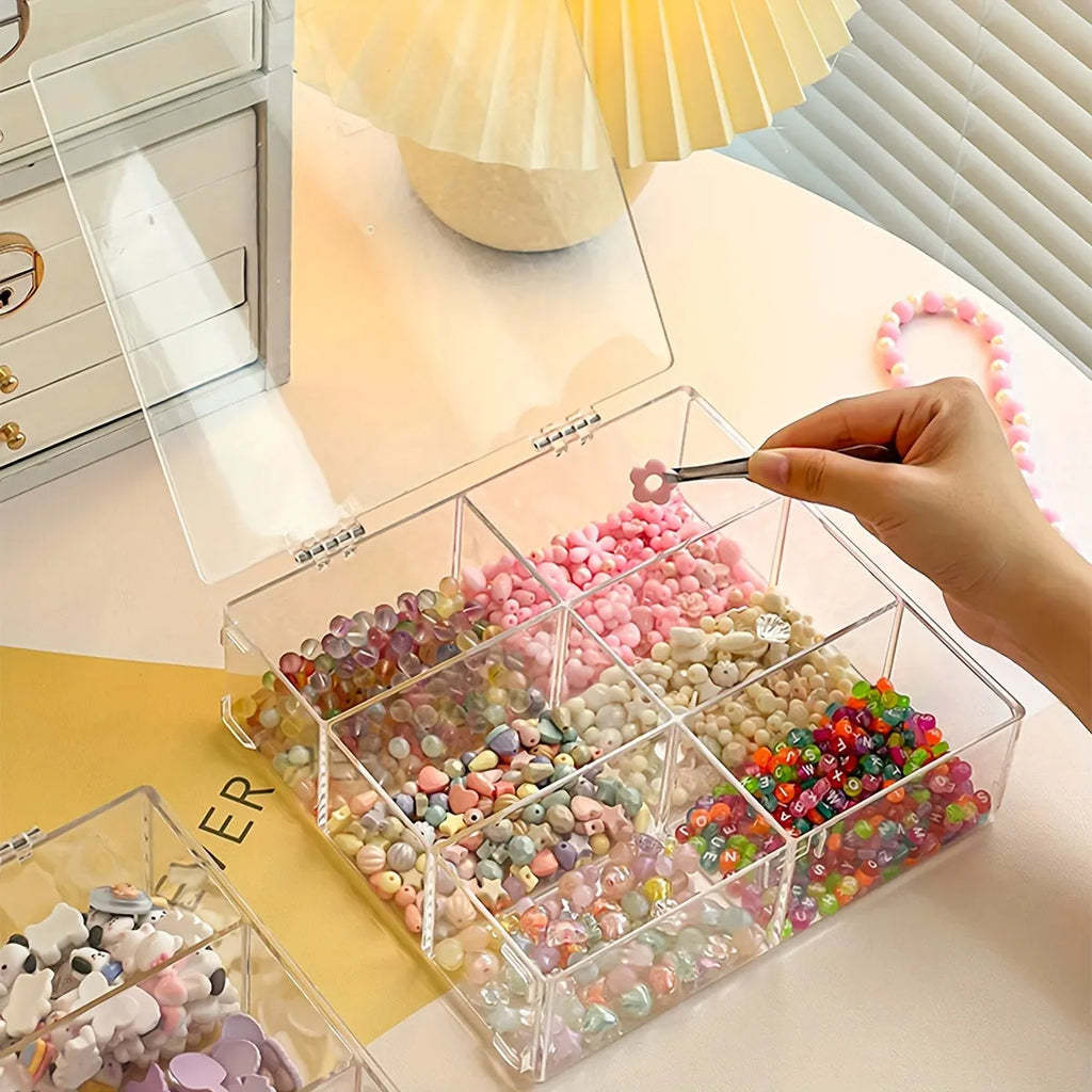 Transparent hair accessory storage box cover, dust-proof and moisture-proof jewelry box, headband hair clip, jewelry display box Oasis Select