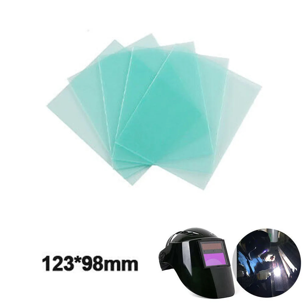 10Pcs/Set Spare Welding Shield Cover Lens Protector Plate For Welding Helmet Mask High Quanlity Safety Protective Equipment Oasis Select 123X98mm