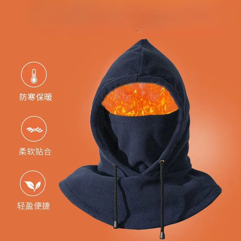 Warm Fleece Balaclava for Men Women Winter Face Mask Neck Warmer Hooded Cap Windproof Thermal Head Cover Beanies Bandana Oasis Select