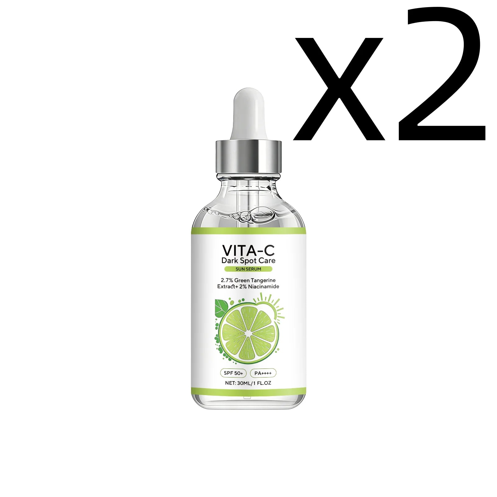 Vitamin C Sunscreen Essence – Brighten & Fade Dark Spots 30ml Sunscreen Serum Oasis Select 30ml X 2PCS