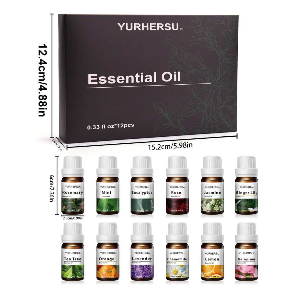 Rose & Ylang Ylang Essential Oil Set – Diffuser & Massage