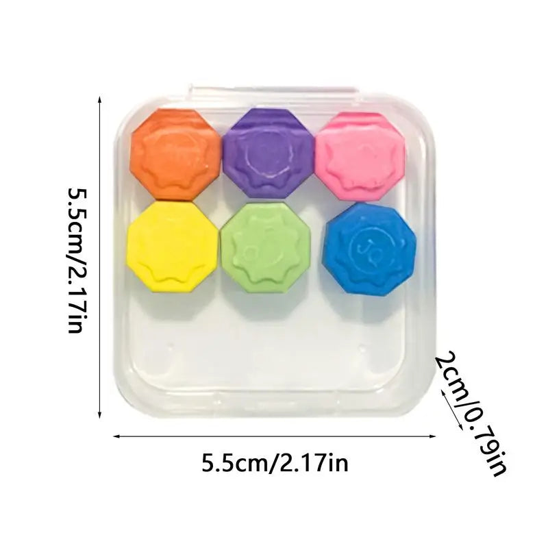 6/12PCS Korea Traditional Play Game Gonggi Jack Stone Pebbles Set Box Exercise Colorful Fun Stress Relief Toy Oasis Select