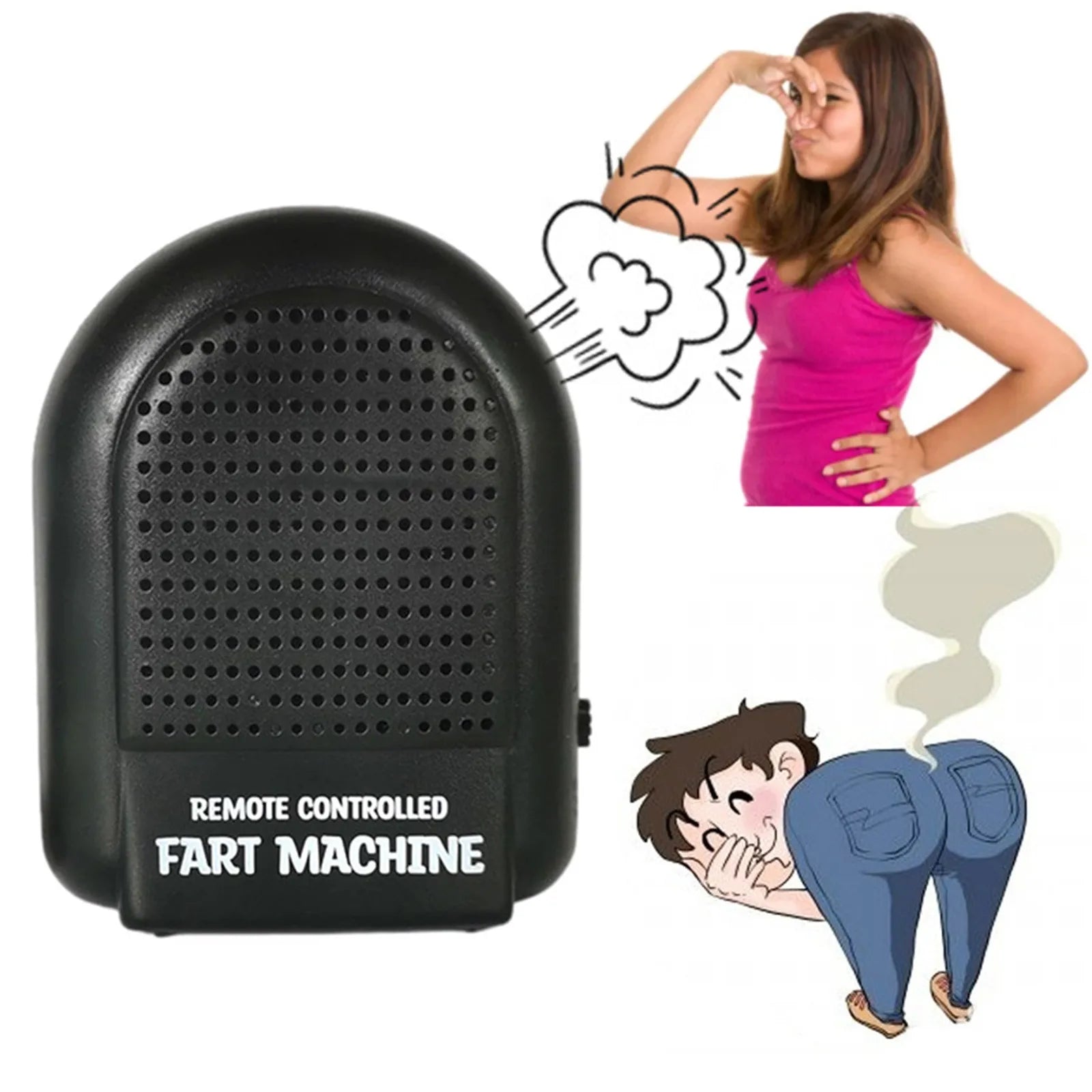 Electronic Fart Sound Machine Remote Control Prank Noise Maker RC Farting Box For Trick Spoof Gifts For Christmas Funny Presents Oasis Select as shown One Size