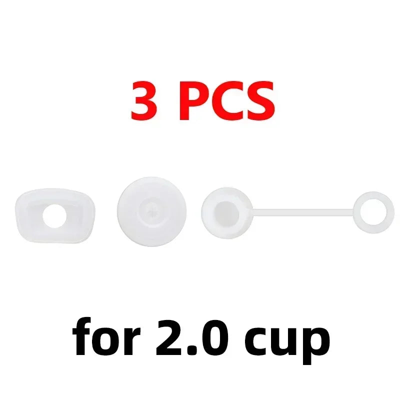 Silicone Spill Proof Stopper Set Of 3/6 Compatible For Stanley Cup 40oz/ 30oz Tumbler Water Cup Anti Leakage Accessories Oasis Select 3pcs for Stanley 2.0