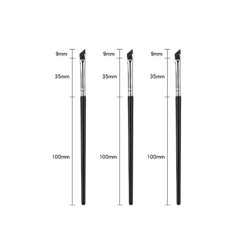 1/2/3/5pcs Ultra-Thin Eyeliner Brush Angled Eyebrow & Precise Detail Brush For Winged Liner And Under Eye Makeup Applicati Oasis Select small 3pcs