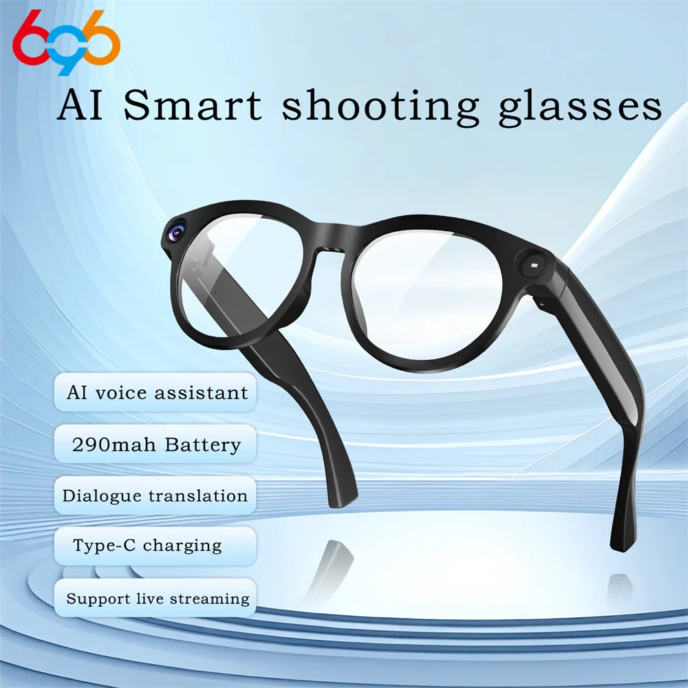 Intelligent Shooting Glasses Man 800W Camera Real-time Translation Support Live Streaming Noise Reduction Smart Glasses Lady Oasis Select