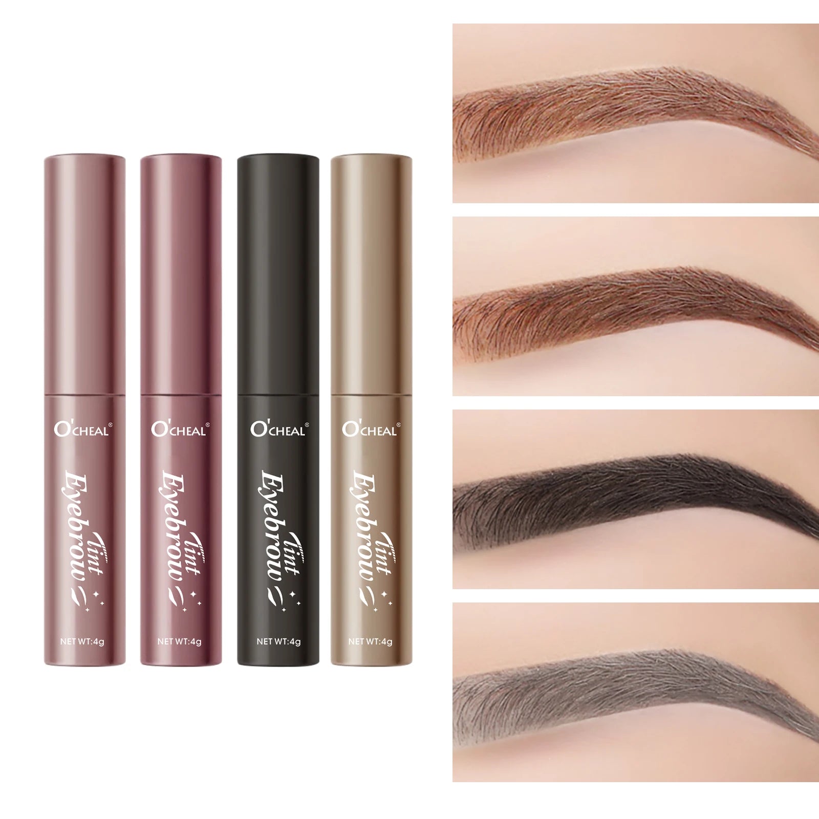 O'Cheal Eyebrow Gel – 4 Colors, Waterproof, Long-Lasting