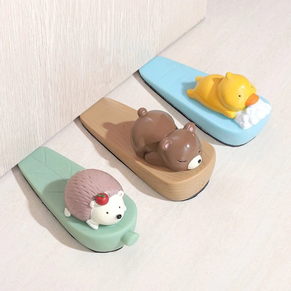 Funny Portable Animal Door Stopper Hedgehog Collision Prevention Cute Door Stop Kittens Puppy Windproof Door Stopper Home Decor Oasis Select