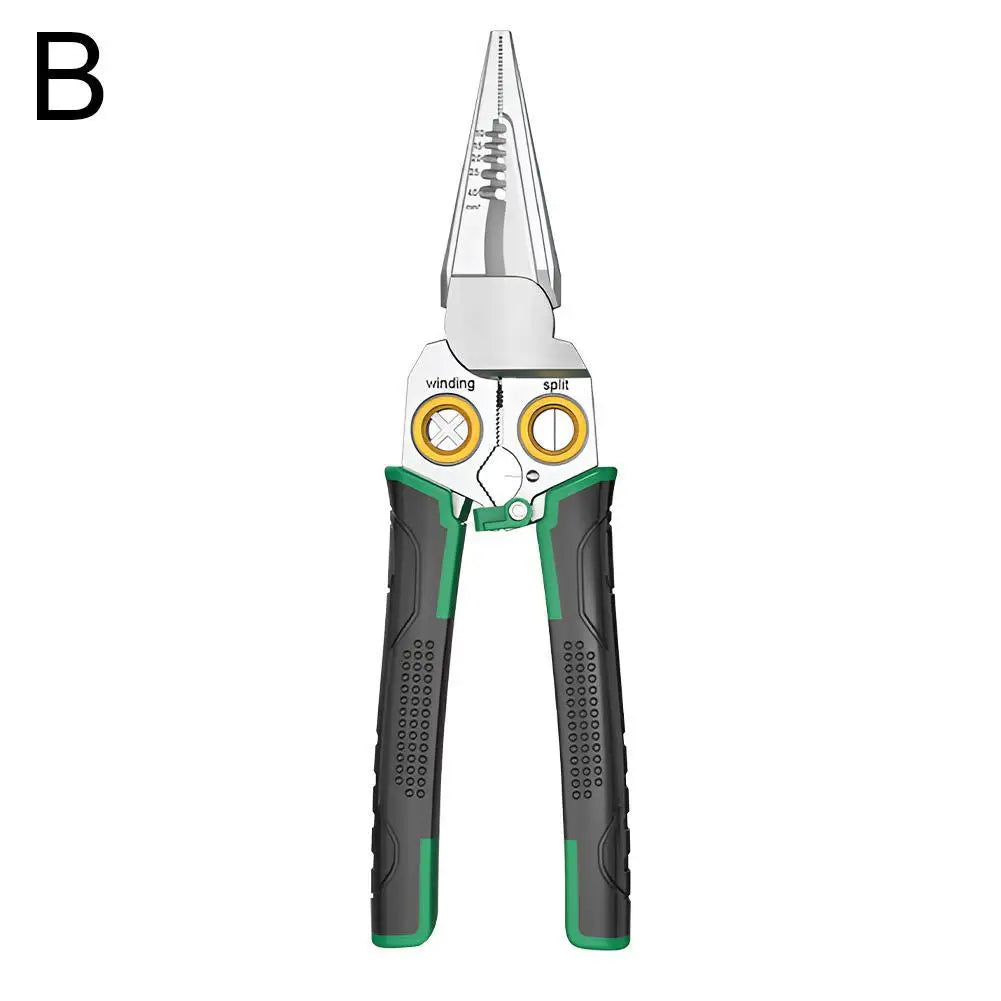 8-in-1 Wire Stripper Needle Nose Pliers – Multi-Function Tool