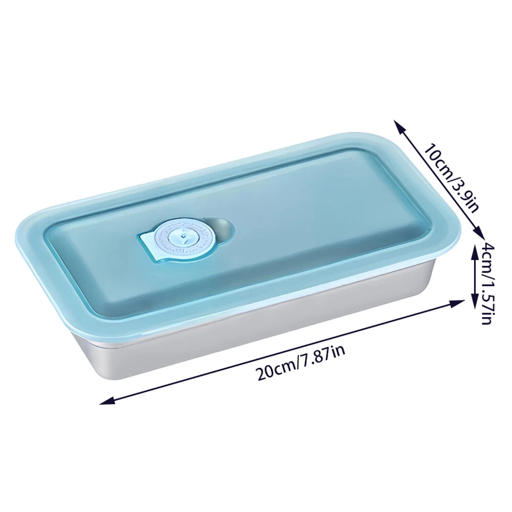 Stainless Steel Double Compartment Bento Lunch Box 1200ml