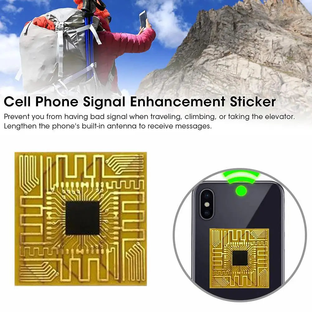 Cell Phone Signal Booster Sticker | Internal Antenna Enhancer