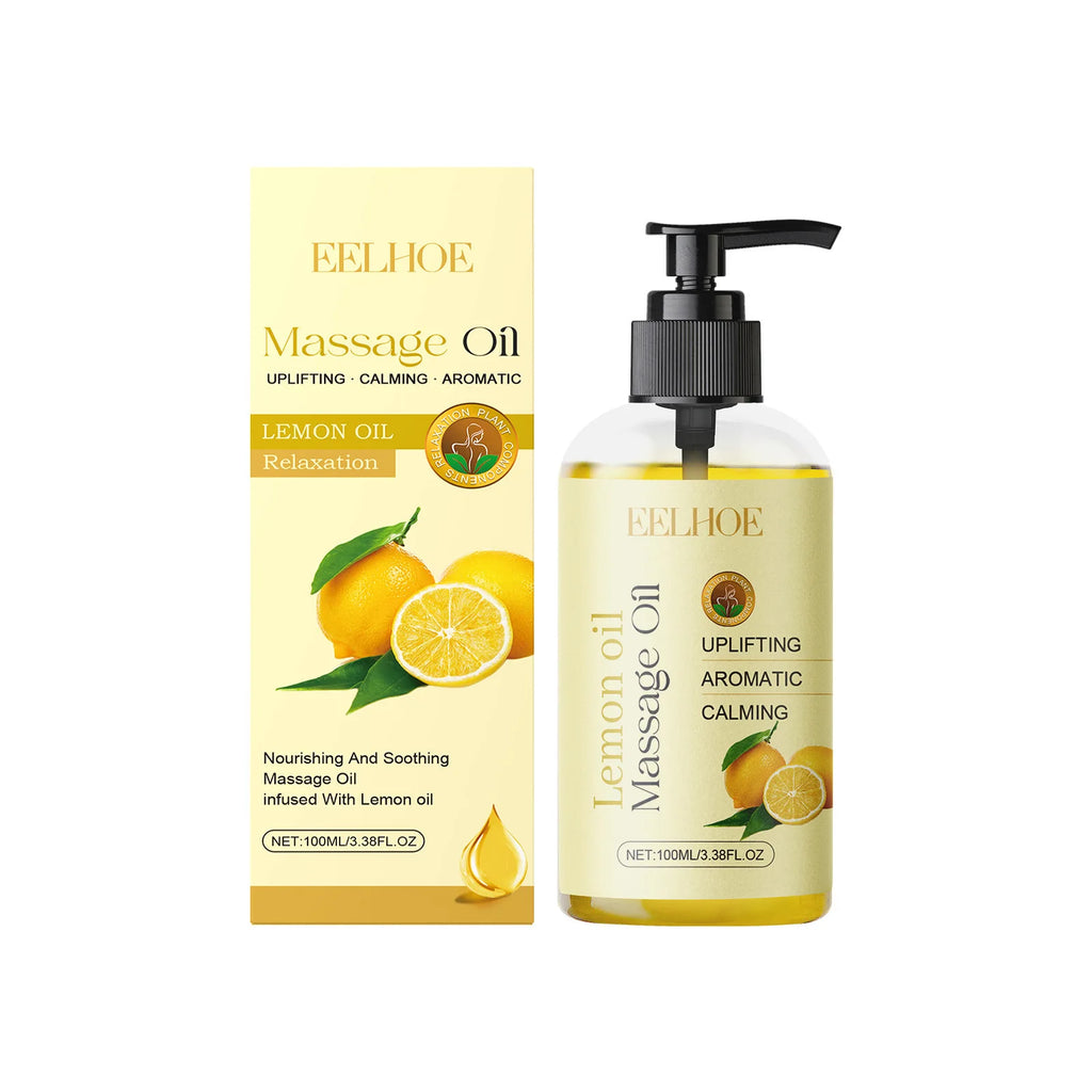 EELHOE Body Oil – Massage, Muscle Relief & Firming 100ml Massage Body Oil Oasis Select lemon