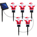 Solar-powered Santa Claus Ground Plug Light, LED Waterproof Garden Outdoor Lawn Light, Holiday Decorative Light Oasis Select A