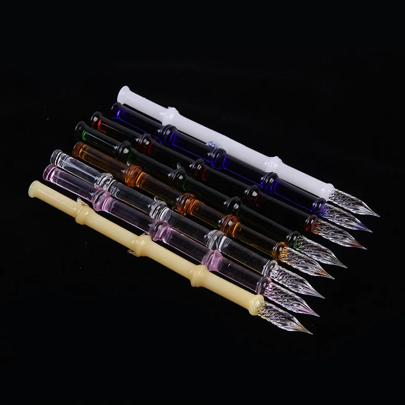 Bamboo Glass Dip Pen Art Color Ink Dip Glass Pen Signature Pen Oasis Select