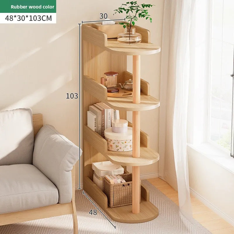 Multi-functional Bedside table Small storage cabinet Bedroom bedside very narrow crevice Small cabinet Oasis Select 4 layers D
