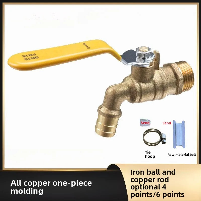 Thicken Garden Tap Faucet 1/2'' 3/4'' Metal Snap Fittings BSP Garden Hose Connector Home Outdoor Garden Tools