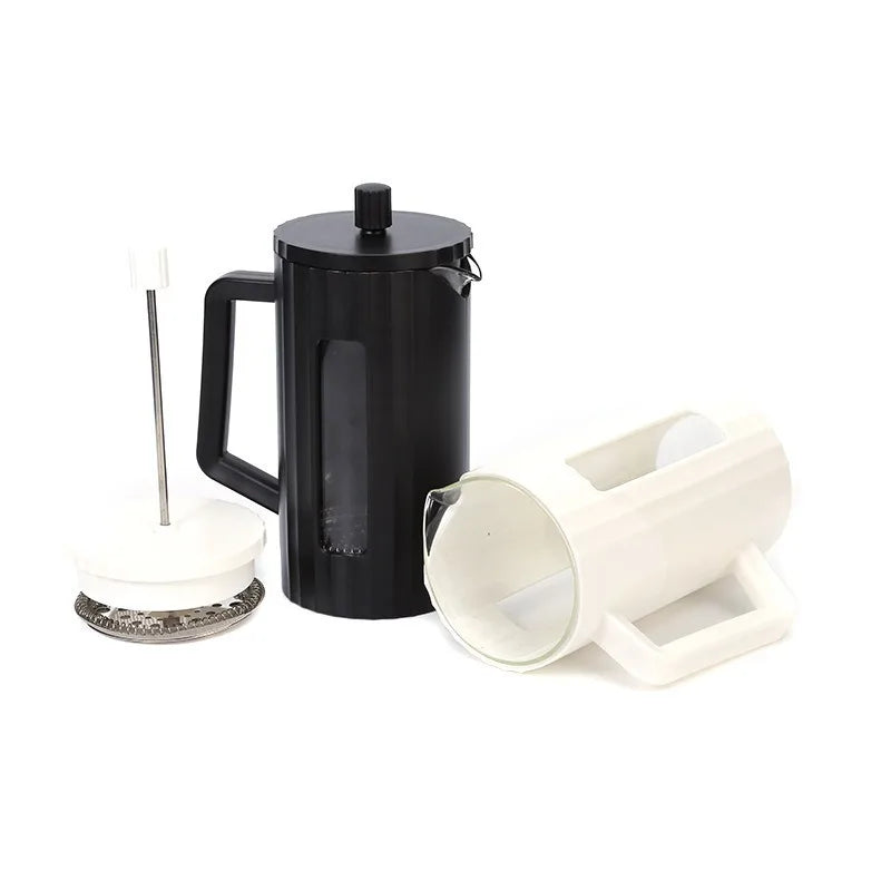 1000ML/ 600ML French Press Coffee Maker High Borosilicate Glass House Coffee Brewer Milk Foam Frother Barista Tea Maker Oasis Select