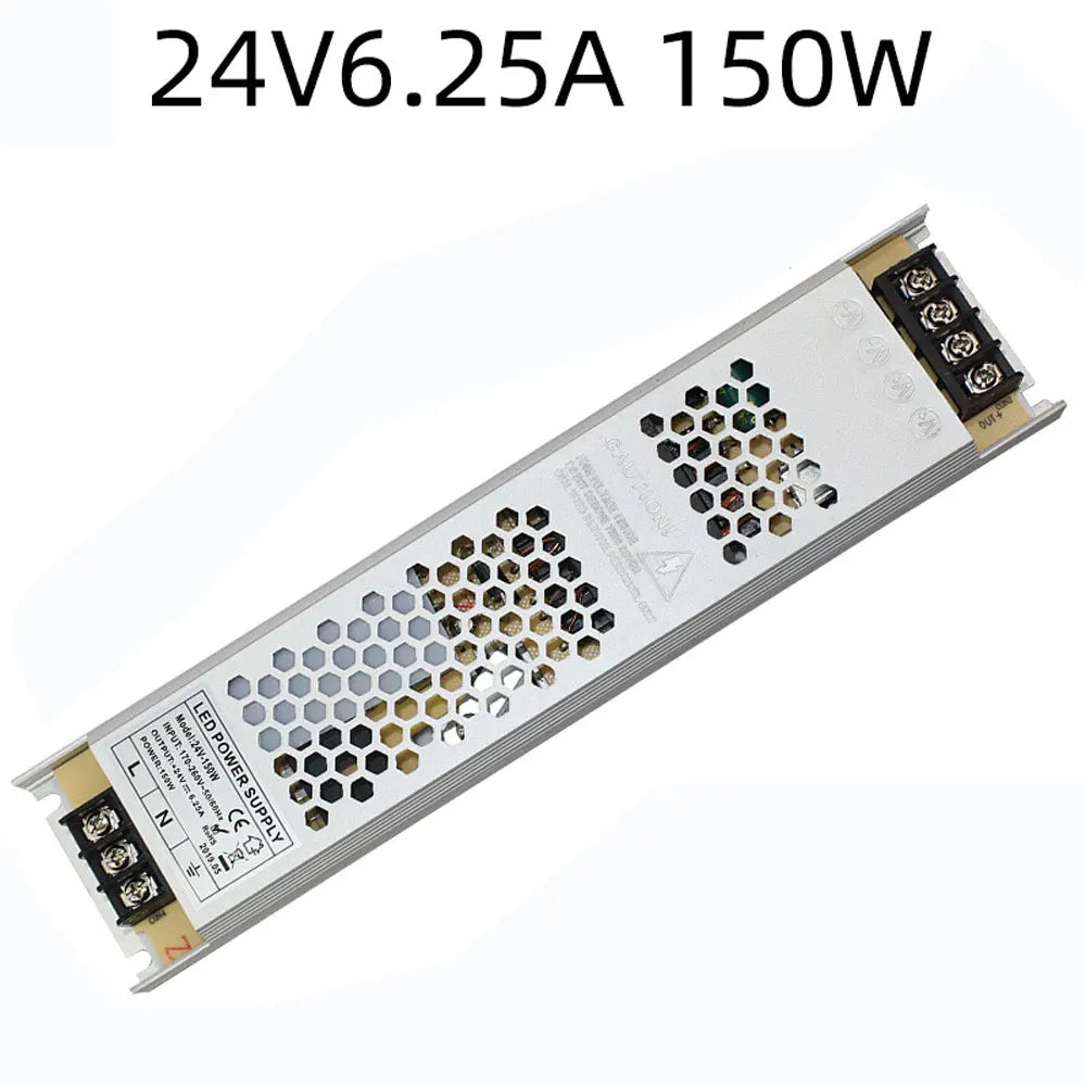 Switching Power Supply Transformers 220V AC DC Converter 12V Power Supply 24V 60W 150W 200W 300W 400W SMPS Led Driver Ultra Thin Oasis Select 24V6.25A 150W China Mainland 180V-265V