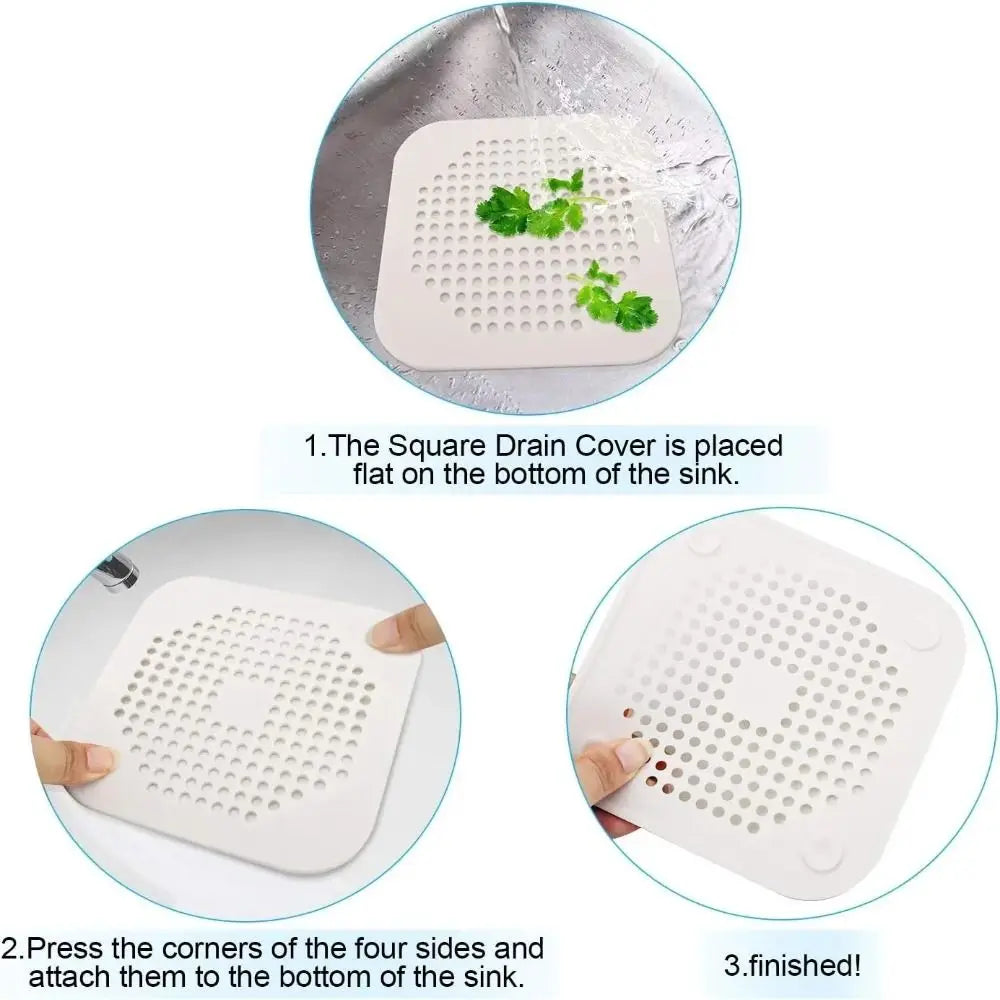 Durable Silicone Kitchen Sink Strainer Hair Drain Catcher Shower Drain Strainer Adsorption Sink Strainer Floor Drain Filter Oasis Select