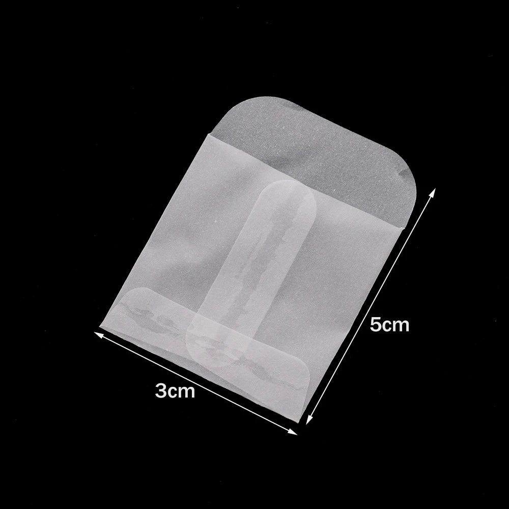 50pcs Mini Glassine Flat Paper Bags Small Glassine Envelopes Bags for Storing Photos Stamps Ring Earring Jewellery Coin Storage Oasis Select 5X3cm