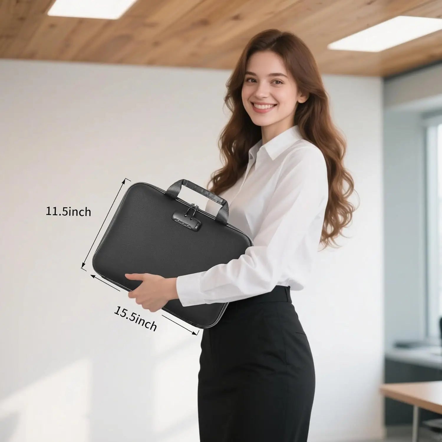 Fireproof Waterproof Document Bag Portable Hard Case for Certificates Passports Gun Safe Oasis Select