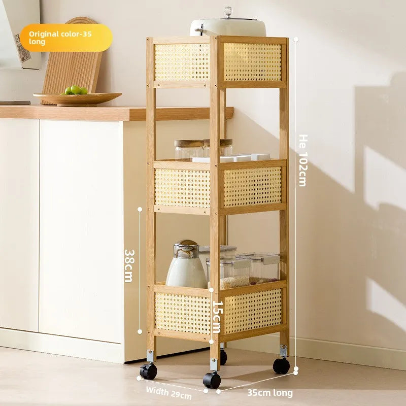 Dining cart trolley mobile hotel commercial restaurant withdrawal bowl delivery dining cart three-story Oasis Select Primary-small