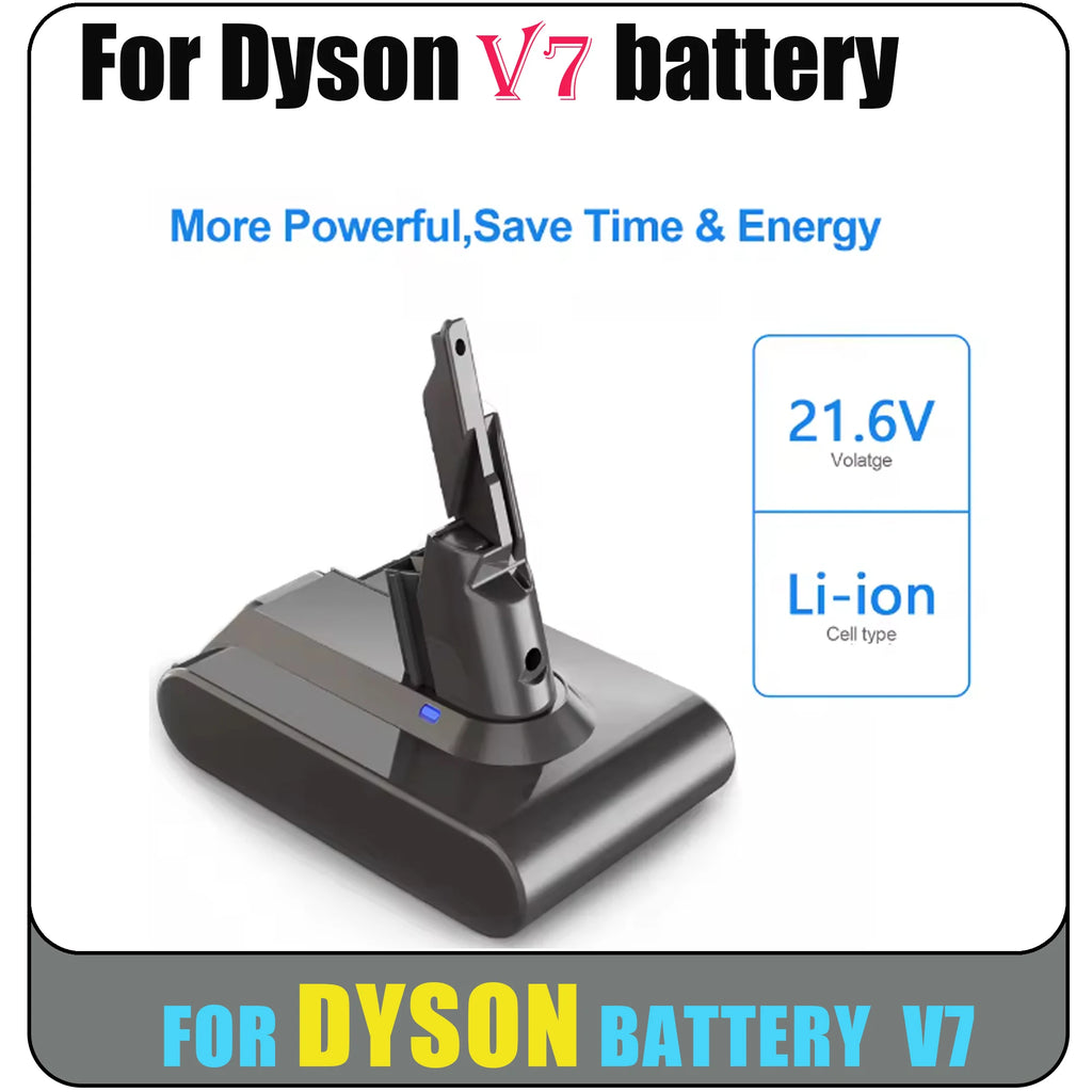 100% New For Dyson V7 battery 21.6V 28000mAh Li-lon Rechargeable Battery Animal Pro Vacuum Cleaner Replacement Battery Oasis Select