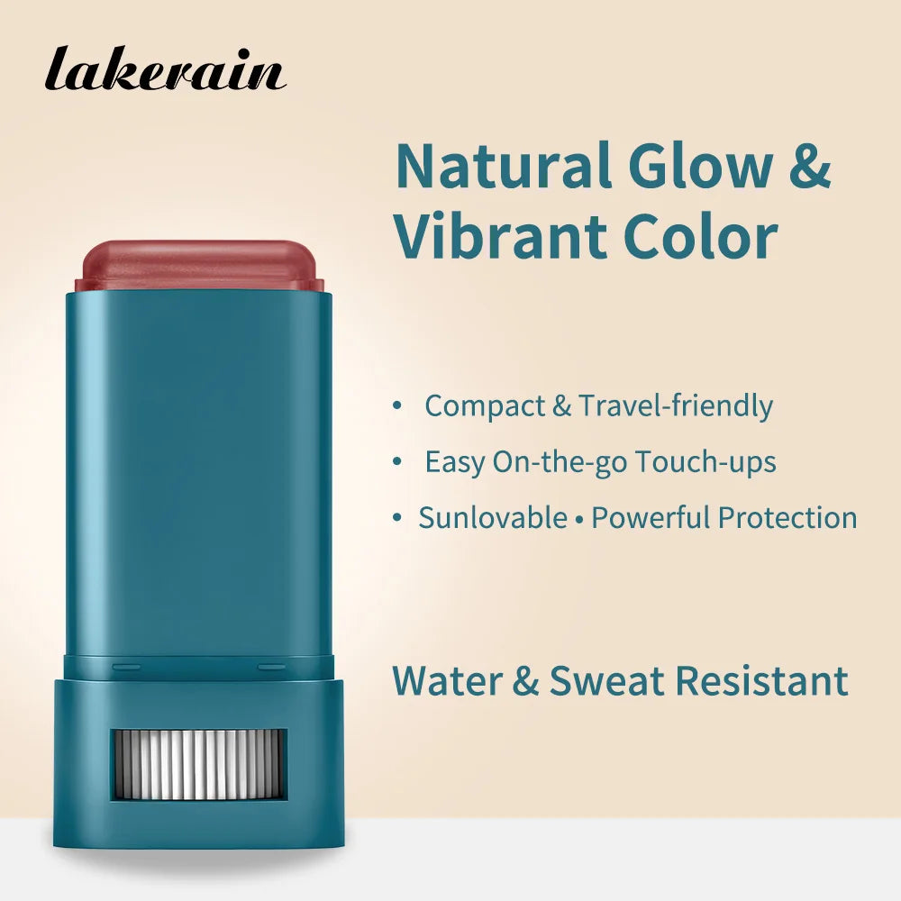 SPF 50 Sunscreen Blusher Long-lasting Color Waterproof Sweat Resistant Velvety-Soft Texture Fresh & Natural Finish Blusher Balm Oasis Select