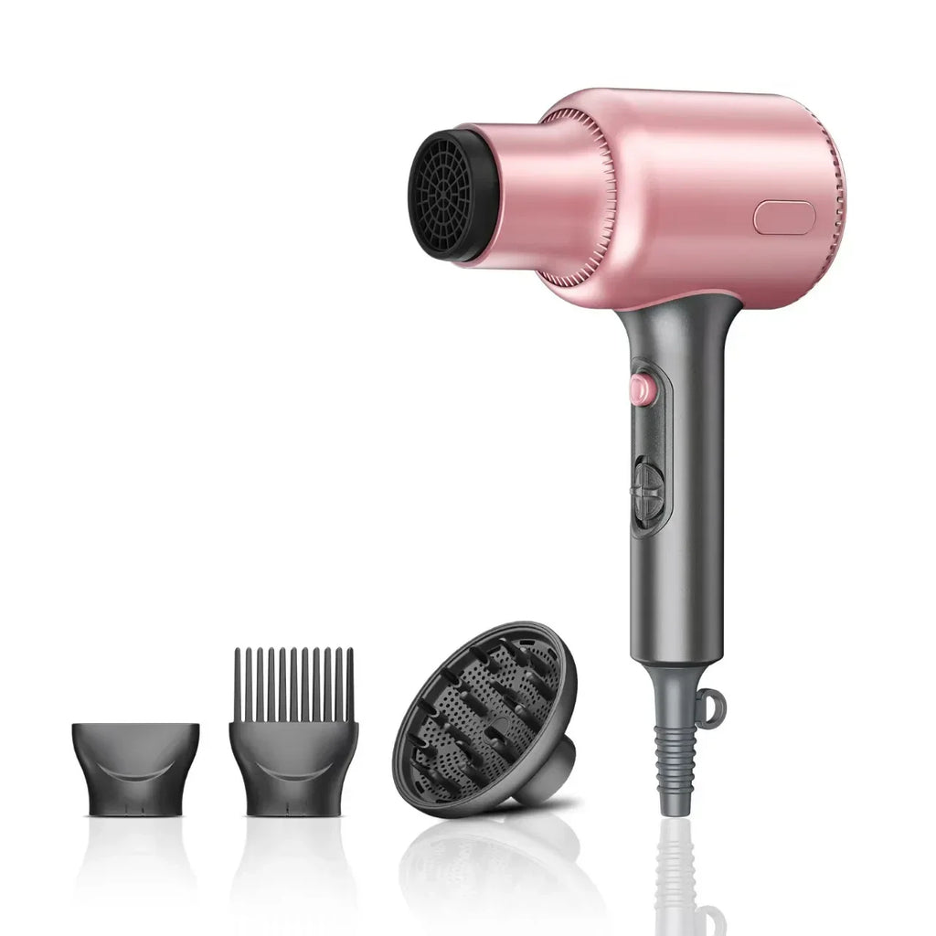 Professional 1600W High Power Household Hair Dryer Negative Ion Hair Care Hot and Cold Air Salon Hairdressing Styling Machine Oasis Select pink UK