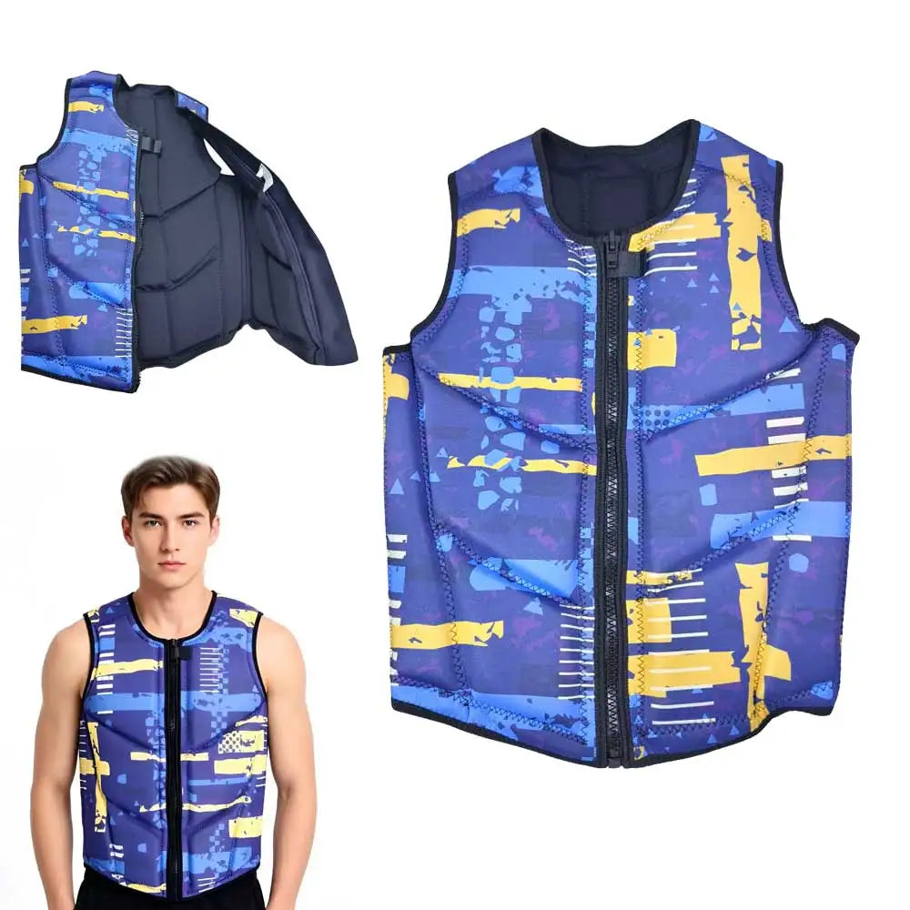 Adults Surfing Jet Ski Impact Vest Neoprene PWC Life Jacket Buoyancy Aid for Water Sports Wakeboarding Kayaking SUP Waterski Oasis Select