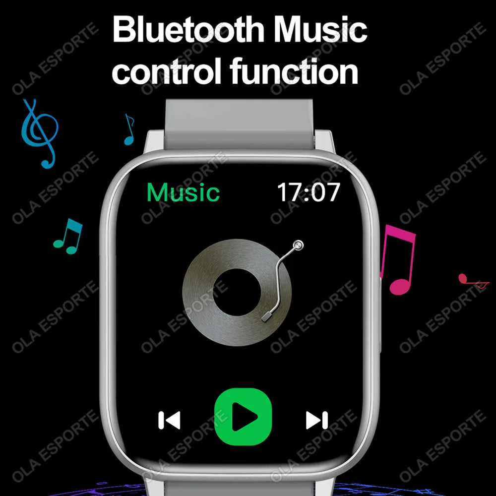 Ola Esporte 2025 Smart Watch – Bluetooth Call & Fitness Tracker