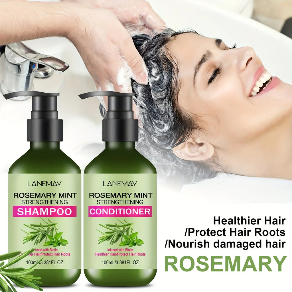 Rosemary Mint Shampoo & Conditioner Set | Moisturizing Hair Care Shampoo & Conditioner Set Oasis Select