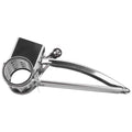 Rotary Cheese Grater Vegetable Slicer Shredder And Grinder With 4 Interchangeable Stainless Steel Grums Oasis Select Silver