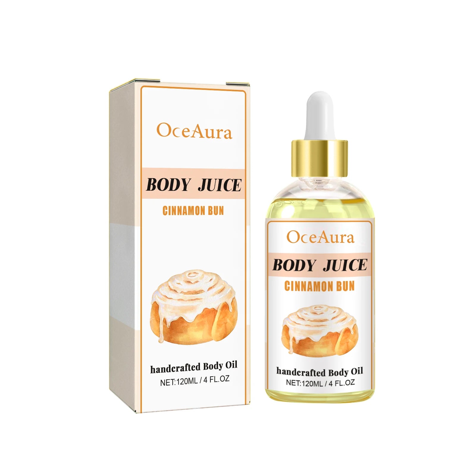 OceAura Sweet Fragrance Body Oil – Moisturizing & Nourishing Moisturizing Body Oil Oasis Select Cinnamon bun