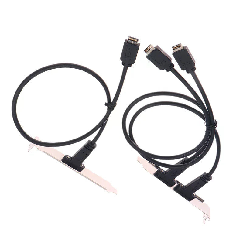 50cm USB 3.2 Front Panel Header Type-E To USB-C Type C Female Connector Extension Wire Cable TYPE-E Baffle Cable Oasis Select